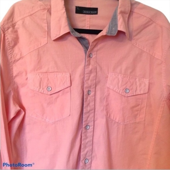 BUCKLE BLACK Shirt Standard Fit Peach Size XL - Picture 4 of 5